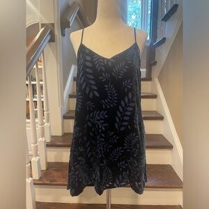 Johnny Was silk and velvet strappy tank